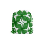 4 leaf clover Drawstring Pouch (Medium)