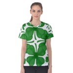 4 leaf clover Women s Cotton Tee