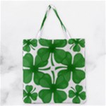 4 leaf clover Grocery Tote Bag