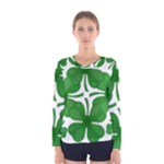 4 leaf clover Women s Long Sleeve Tee