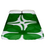 4 leaf clover Fitted Sheet (King Size)