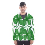 4 leaf clover Hooded Wind Breaker (Men)