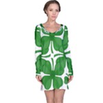 4 leaf clover Long Sleeve Nightdress