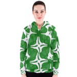 4 leaf clover Women s Zipper Hoodie