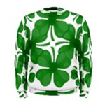 4 leaf clover Men s Sweatshirt