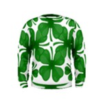 4 leaf clover Kids  Sweatshirt