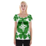 4 leaf clover Women s Cap Sleeve Top