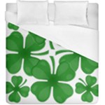 4 leaf clover Duvet Cover (King Size)