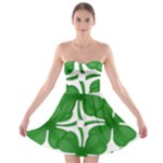 4 leaf clover Strapless Bra Top Dress