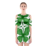 4 leaf clover Shoulder Cutout One Piece