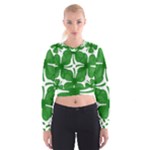 4 leaf clover Cropped Sweatshirt