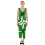 4 leaf clover Fitted Maxi Dress