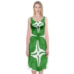 4 leaf clover Midi Sleeveless Dress