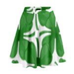 4 leaf clover High Waist Skirt