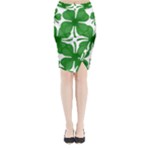 4 leaf clover Midi Wrap Pencil Skirt