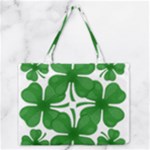 4 leaf clover Medium Zipper Tote Bag