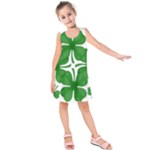 4 leaf clover Kids  Sleeveless Dress