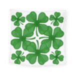 4 leaf clover Square Tapestry (Small)