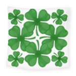 4 leaf clover Square Tapestry (Large)