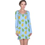 blue durians Long Sleeve Nightdress