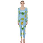 blue durians Long Sleeve Catsuit