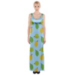 blue durians Maxi Thigh Split Dress