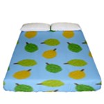 blue durians Fitted Sheet (King Size)