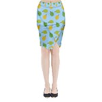 blue durians Midi Wrap Pencil Skirt