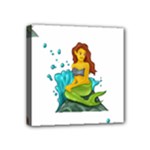 Emoji Mermaid Mini Canvas 4  x 4  (Stretched)