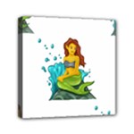 Emoji Mermaid Mini Canvas 6  x 6  (Stretched)