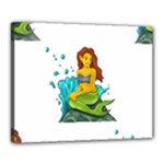 Emoji Mermaid Canvas 20  x 16  (Stretched)