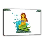 Emoji Mermaid Canvas 18  x 12  (Stretched)