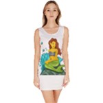 Emoji Mermaid Bodycon Dress