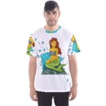 Emoji Mermaid Men s Sport Mesh Tee