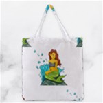 Emoji Mermaid Grocery Tote Bag