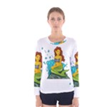 Emoji Mermaid Women s Long Sleeve Tee