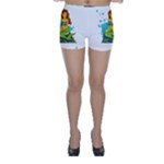 Emoji Mermaid Skinny Shorts