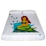 Emoji Mermaid Fitted Sheet (California King Size)