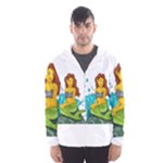 Emoji Mermaid Hooded Wind Breaker (Men)