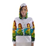 Emoji Mermaid Hooded Wind Breaker (Women)