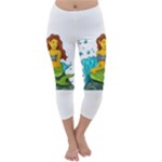 Emoji Mermaid Capri Winter Leggings 