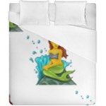 Emoji Mermaid Duvet Cover (California King Size)