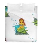 Emoji Mermaid Duvet Cover Double Side (Full/ Double Size)