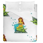 Emoji Mermaid Duvet Cover Double Side (Queen Size)