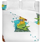 Emoji Mermaid Duvet Cover Double Side (King Size)