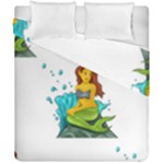 Emoji Mermaid Duvet Cover Double Side (California King Size)