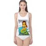 Emoji Mermaid One Piece Swimsuit