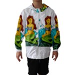 Emoji Mermaid Hooded Wind Breaker (Kids)