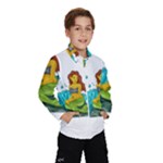 Emoji Mermaid Wind Breaker (Kids)