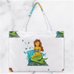 Emoji Mermaid Medium Zipper Tote Bag